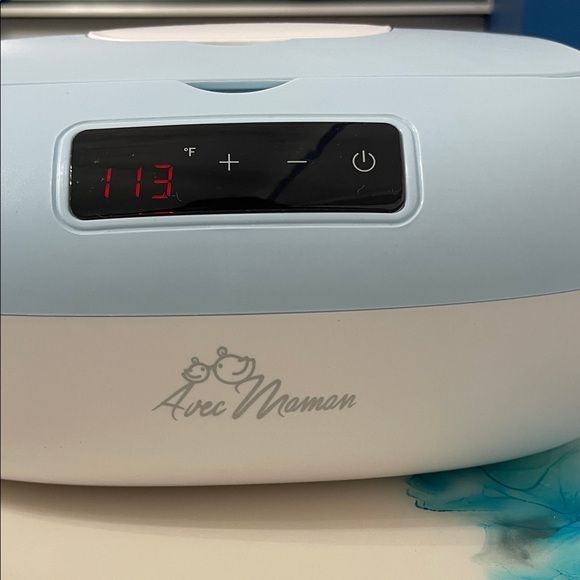 Blue and White Wipe Warmer - Picture 2 of 4